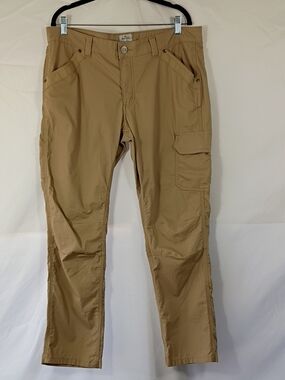 EUC Ridgecut Toughwear Rip Stop Women's Tan Cargo Pants Size 16 Work Outdoor